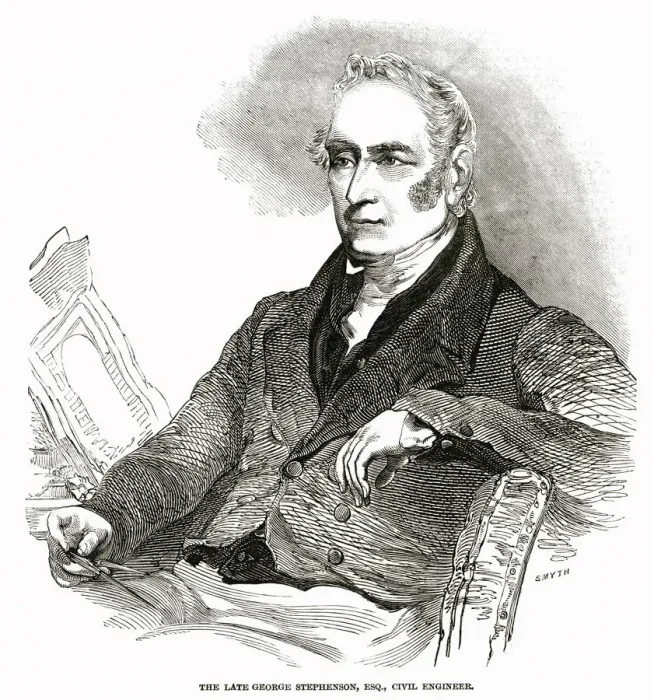 Framed Print : George Stephenson (1781 - 18480, British civil engineer and mechanical engineer Framed Print : George Stephenson (1781 - 18480, British civil engineer and mechanical engineer