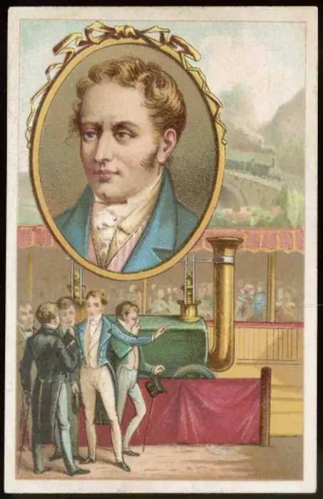 Framed Print : George Stephenson / French Framed Print : George Stephenson / French