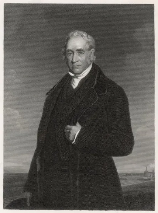 Framed Print : George Stephenson / Lucas Framed Print : George Stephenson / Lucas