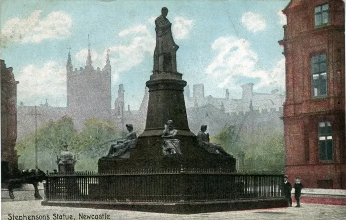 Framed Print : George Stephenson Monument, Newcastle upon Tyne Framed Print : George Stephenson Monument, Newcastle upon Tyne