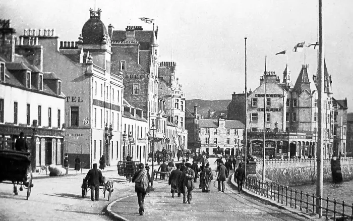 Framed Print : George Street Oban Scotland - Victorian period Framed Print : George Street Oban Scotland - Victorian period
