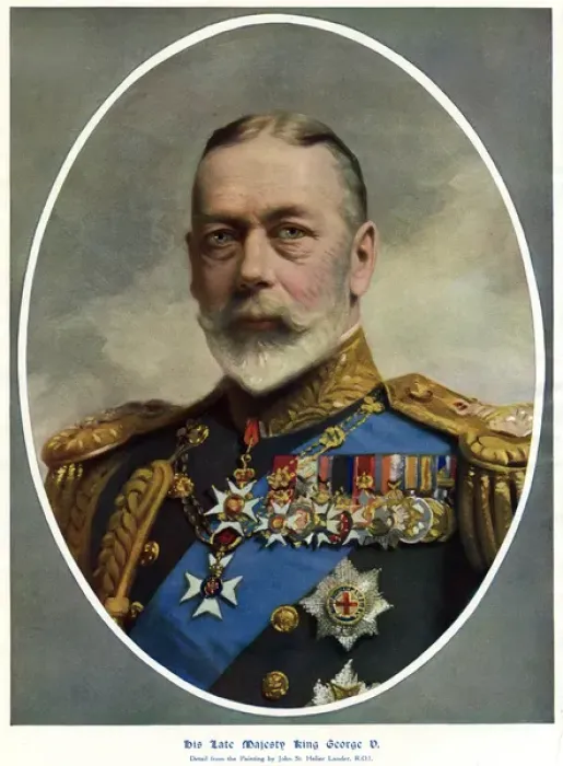 Framed Print : George V (1865 - 1936), King of Britain Framed Print : George V (1865 - 1936), King of Britain