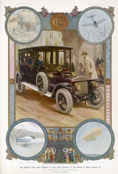 George V and Car. George V enters the royal Daimler