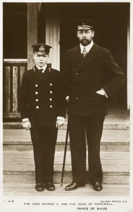 Framed Print : George V and Edward, Prince of Wales Framed Print : George V and Edward, Prince of Wales
