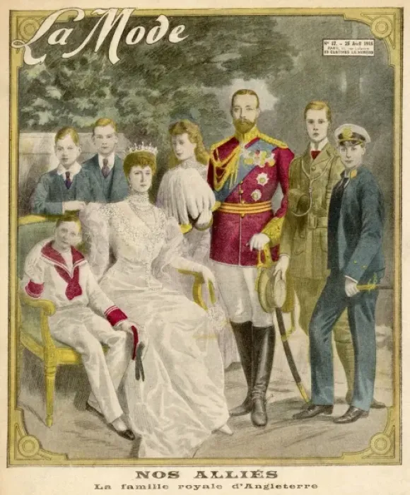 Framed Print : George V and Family Framed Print : George V and Family