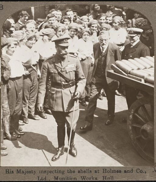 George V Inspects Shells