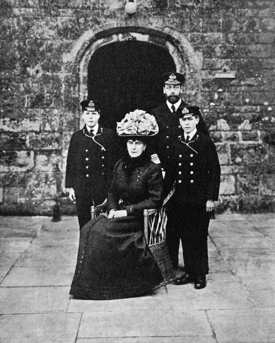 Framed Print : George V, Queen Mary and the Royal Cadets Framed Print : George V, Queen Mary and the Royal Cadets