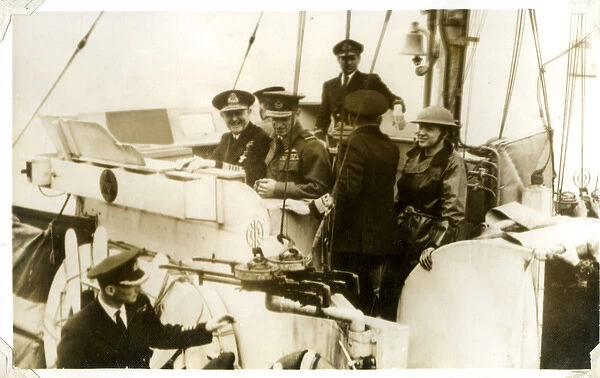 George VI inspecting D-Day Invasion Forces, WW2