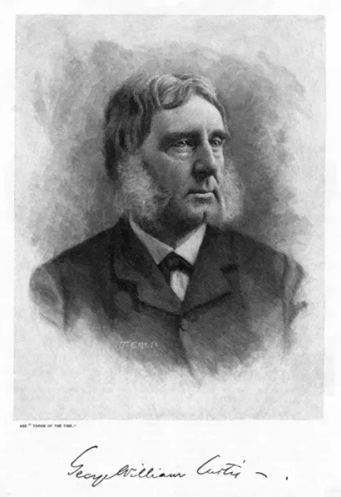Framed Print : George William Curtis -1 Framed Print : George William Curtis -1