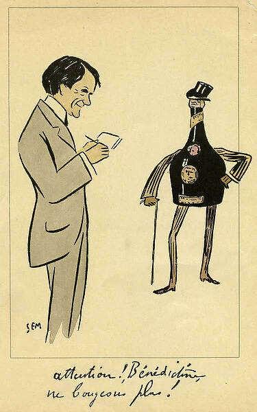 Georges Goursat. GEORGES GOURSAT alias SEM French caricaturist Date: 1863 - 1934