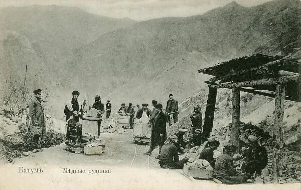 Georgia - Batumi - Workers at a quarry