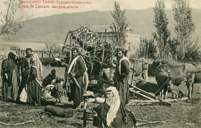 Framed Print : Georgia - A group of Georgian Pilgrims Framed Print : Georgia - A group of Georgian Pilgrims