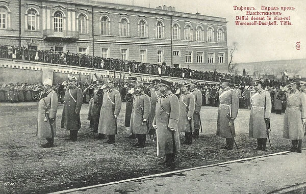 Georgia - Tbilisi (Tiflis) - Parade before the Vice-Regent
