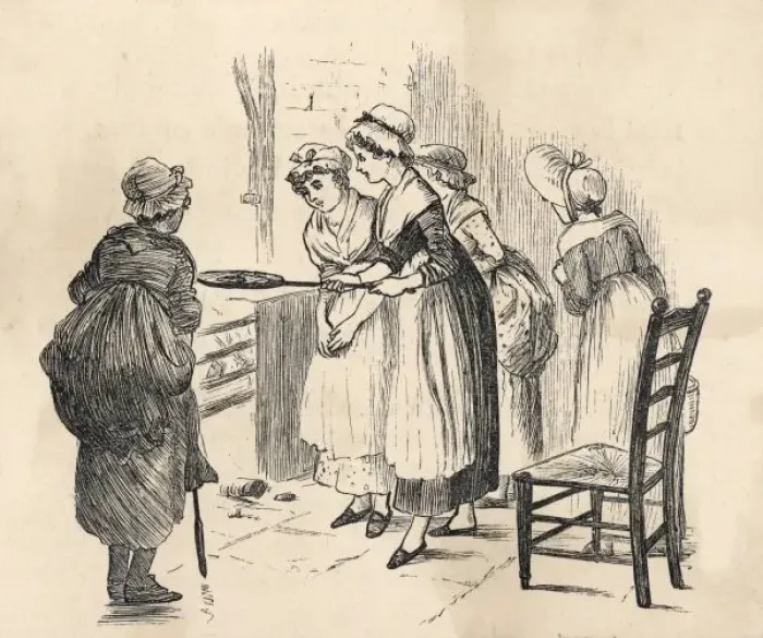 Framed Print : Georgian Girls Griddle