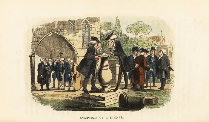 Framed Print : Two Georgian rectors in a churchyard in Oxford Framed Print : Two Georgian rectors in a churchyard in Oxford