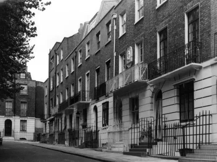 Framed Print : Georgian Town Houses Framed Print : Georgian Town Houses