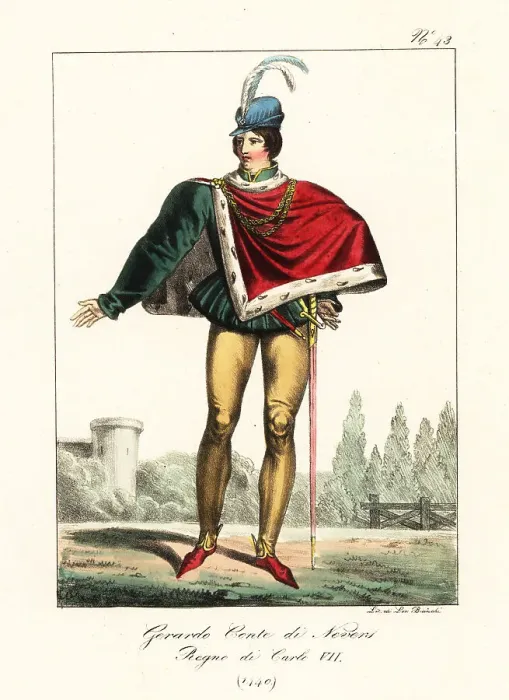 Framed Print : Gerart, fictional Count of Nevers, 1440 Framed Print : Gerart, fictional Count of Nevers, 1440