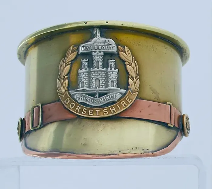 Framed Print : German 77mm shell case base made into Army Service Cap Framed Print : German 77mm shell case base made into Army Service Cap