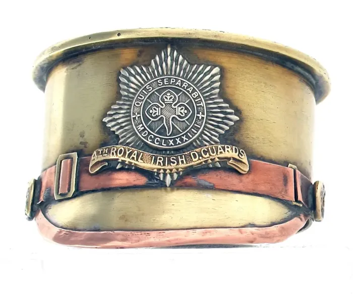 Framed Print : German 77mm shell case base made into Army Service Cap Framed Print : German 77mm shell case base made into Army Service Cap