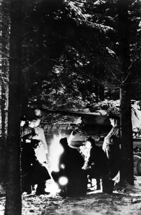 Framed Print : German Ardennes encampment Framed Print : German Ardennes encampment