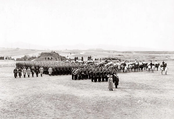 German army regiment in China, circa 1900. Date: circa 1900