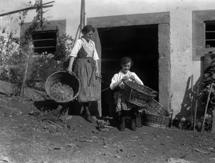 Framed Print : German Basket Makers Framed Print : German Basket Makers
