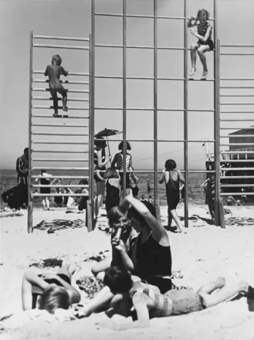 Framed Print : German beach holiday 1936 Framed Print : German beach holiday 1936