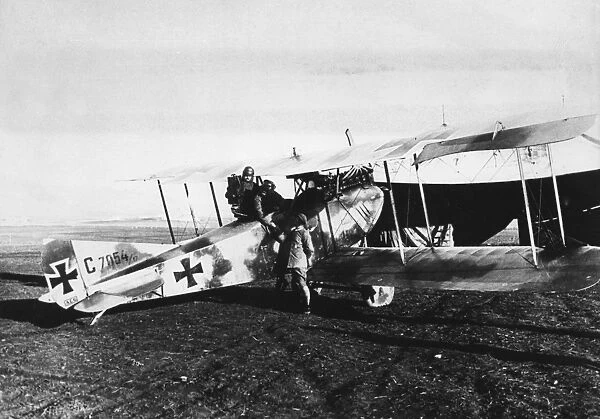 German biplane on Palestine Front, Turkey, WW1
