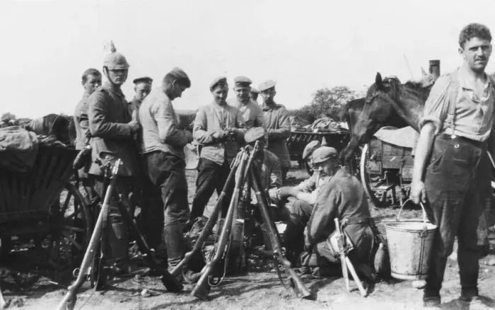 Framed Print : German bivouac WWI Framed Print : German bivouac WWI