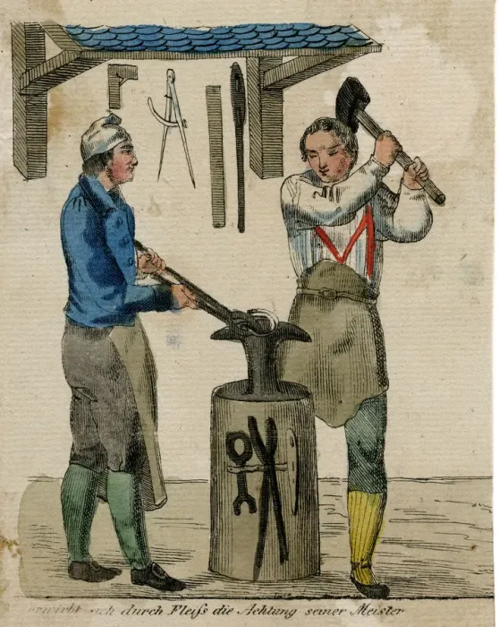 Framed Print : GERMAN BLACKSMITH Framed Print : GERMAN BLACKSMITH