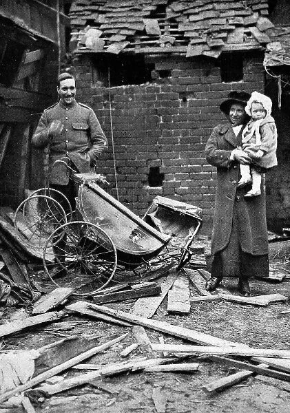 German bomb damage in Colchester