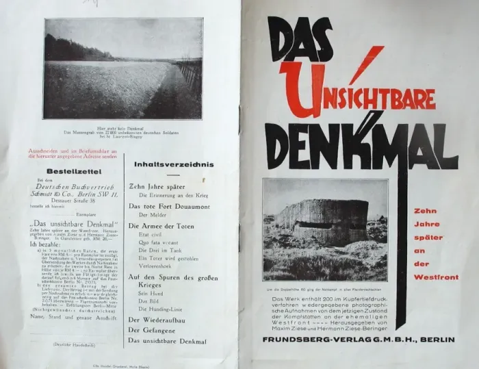 Framed Print : German Booklet - 10 years later on the Western Front Framed Print : German Booklet - 10 years later on the Western Front