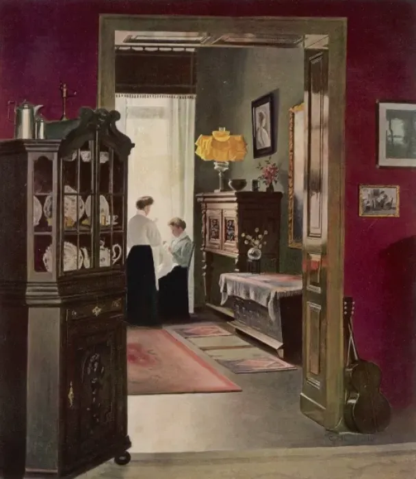 Framed Print : German Bourgeois Home Framed Print : German Bourgeois Home