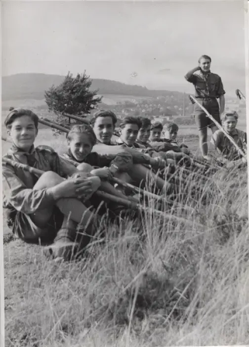 Framed Print : German boy scouts in British Zone, Germany Framed Print : German boy scouts in British Zone, Germany