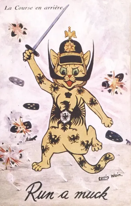 Framed Print : GERMAN CAT ON RAMPAGE