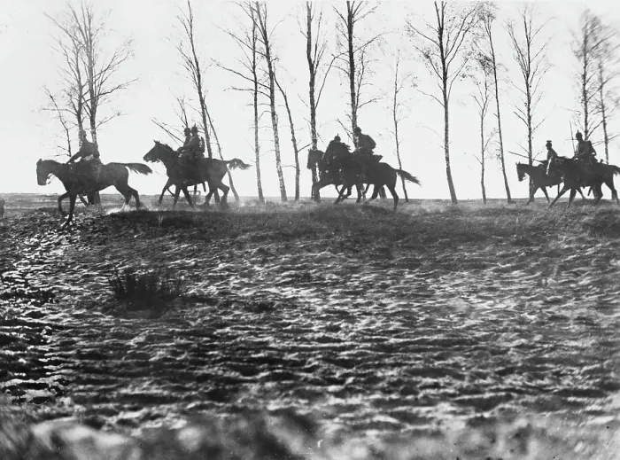 Framed Print : German cavalry patrol Framed Print : German cavalry patrol