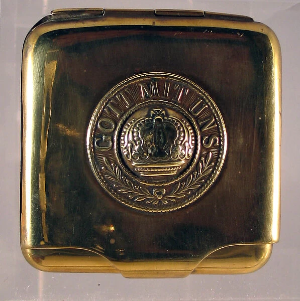 German cigarette case in brass, WW1