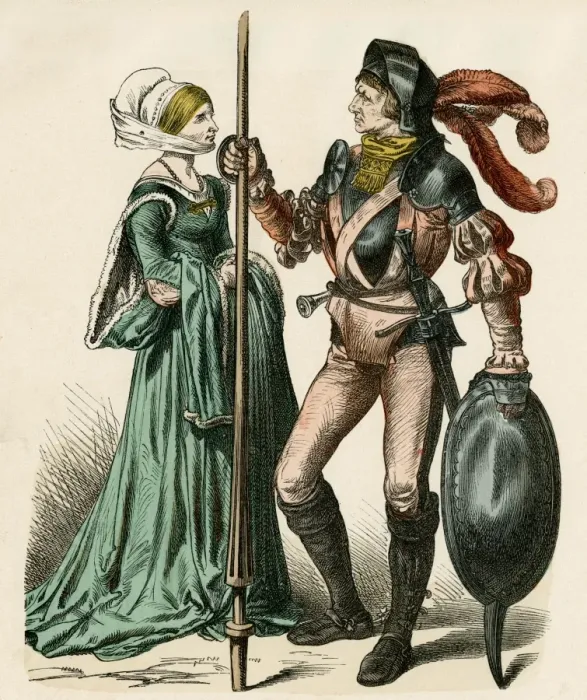 Framed Print : German Costume C. 1515 Framed Print : German Costume C. 1515