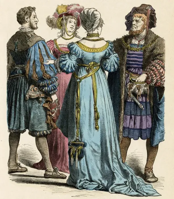 Framed Print : German Costume C. 1515 Framed Print : German Costume C. 1515