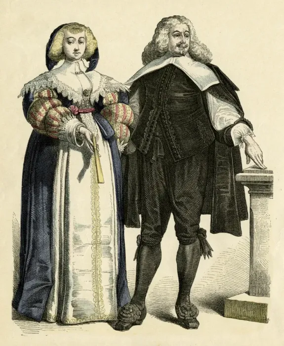 Framed Print : German Couple 1650 Framed Print : German Couple 1650