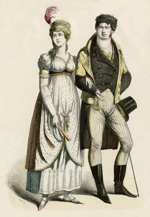 Framed Print : German Couple 1800