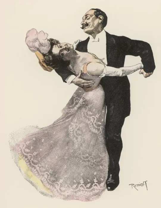 Framed Print : German Couple Dancing Framed Print : German Couple Dancing