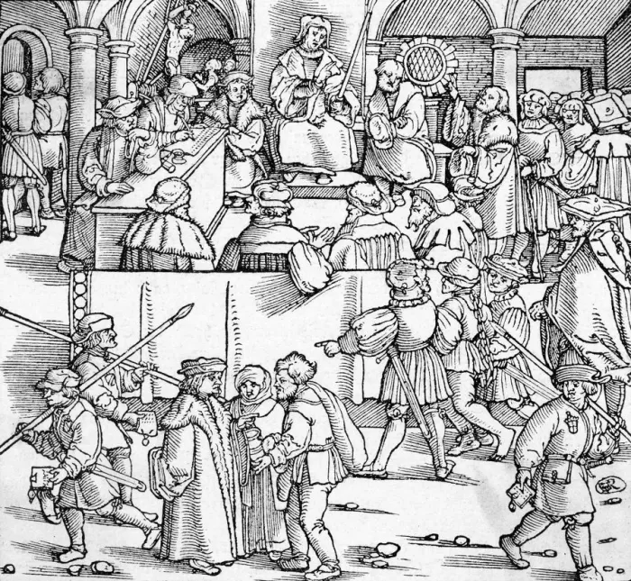 Framed Print : GERMAN COURT SCENE C16 Framed Print : GERMAN COURT SCENE C16
