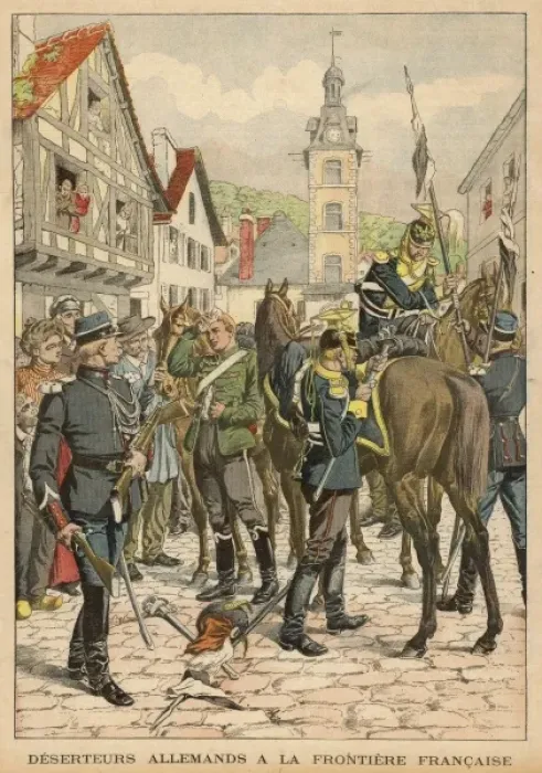 Framed Print : German Deserters / 1903 Framed Print : German Deserters / 1903