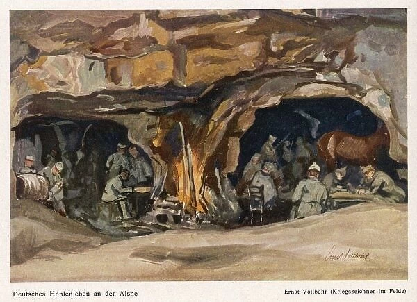 German Dug-Outs  /  1915