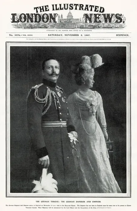 Framed Print : German Emperor and Empress Visiting England 1907 Framed Print : German Emperor and Empress Visiting England 1907