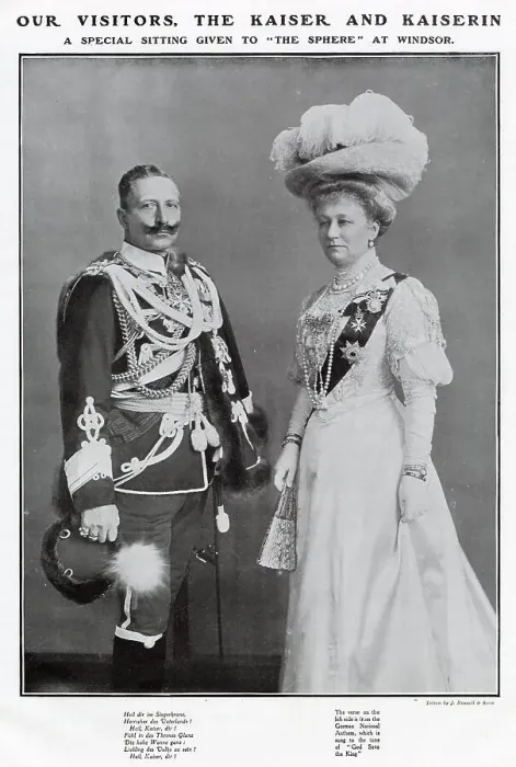 Framed Print : German Emperor and Empress Visiting England 1907 Framed Print : German Emperor and Empress Visiting England 1907