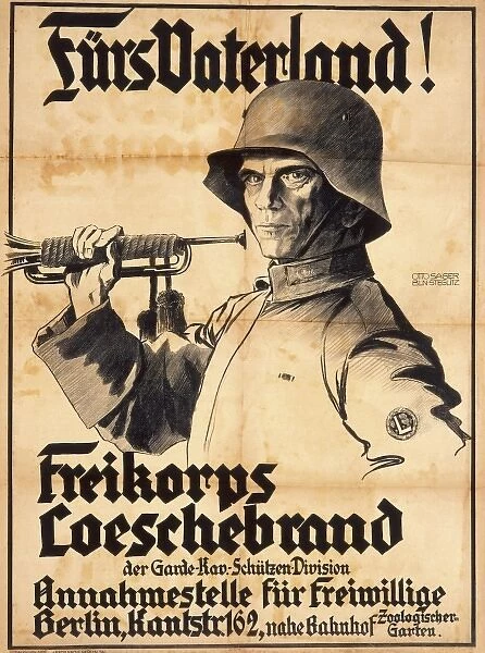 German First World War poster
