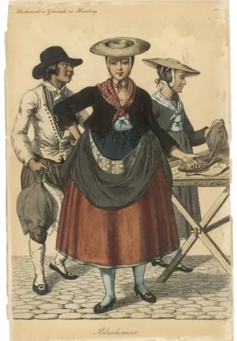 Framed Print : German Fishwomen Framed Print : German Fishwomen