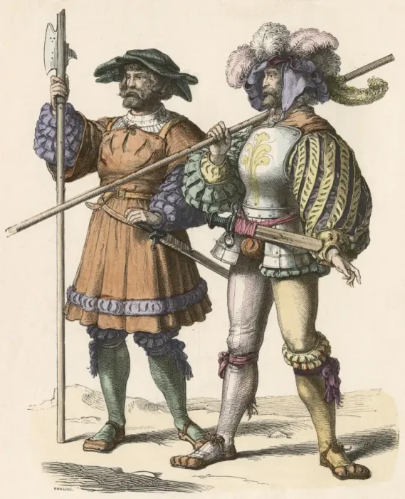 Framed Print : German Foot Soldier 1515 Framed Print : German Foot Soldier 1515